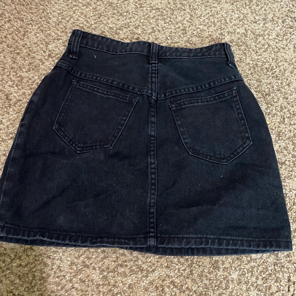 Black Brandy Melville Jean Skirt - Picture 2 of 3